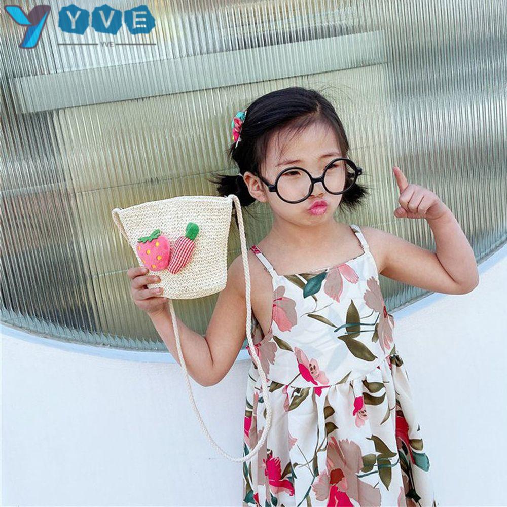 YVE Túi Đeo Vai Mini Đựng Tiền Xu Họa Tiết Hoa Cúc Dễ Thương