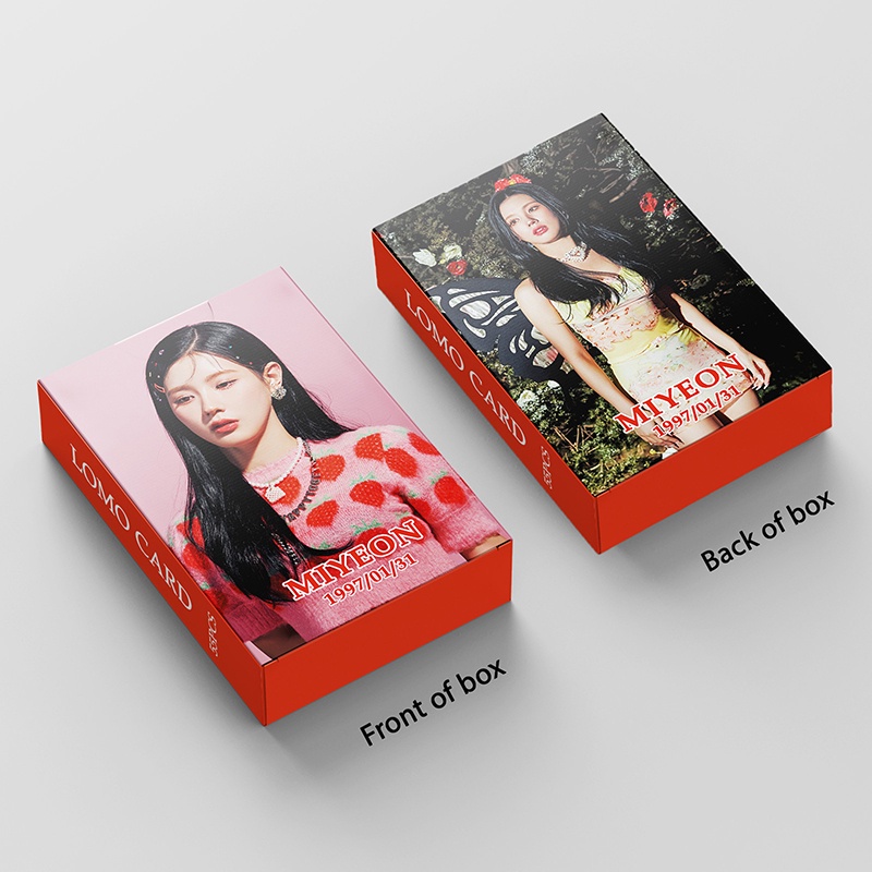 I-DLE MIYEON LOMO Card Set 55 Tấm Thẻ Ảnh Hình Nhóm Nhạc KPOP