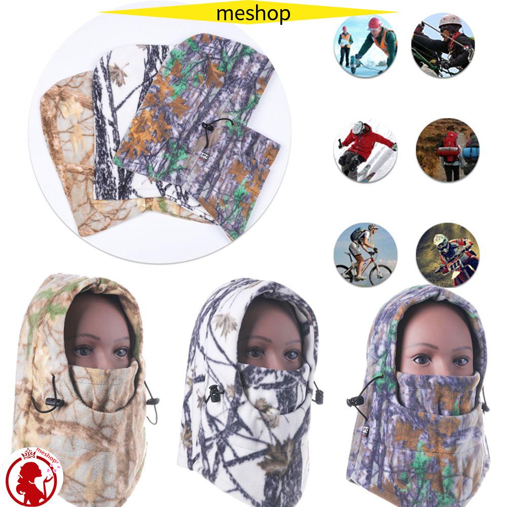 ME Toàn Bộ Mũ Giữ Ấm Mặt Và Cổ Họa Tiết Rằn Ri