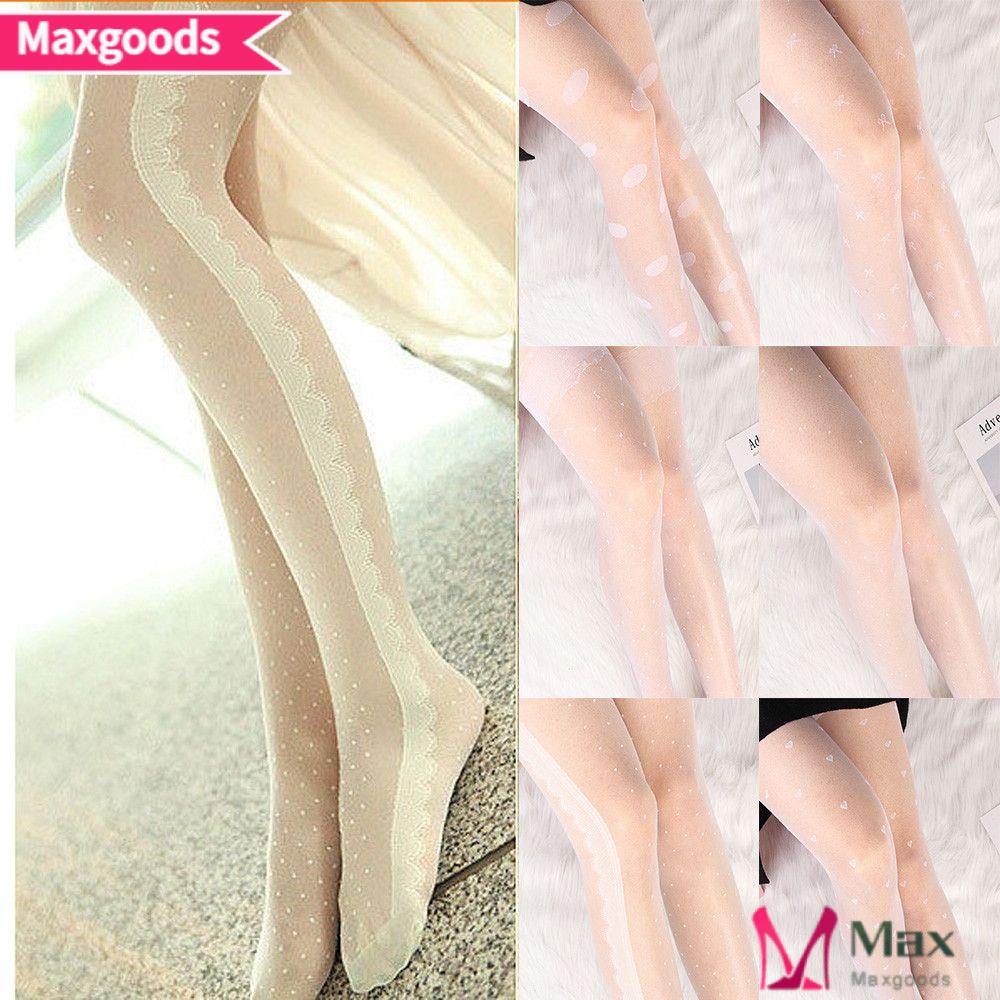 MAXG Tất Đùi Co Giãn Gợi Cảm Cho Nữ