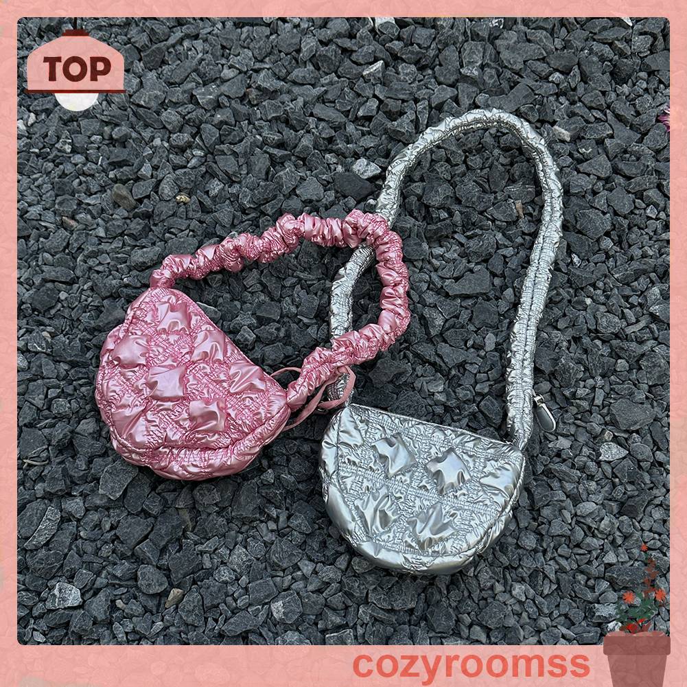 Túi Đeo Chéo Mini Bằng Nylon Có Khóa Kéo Thời Trang Dành Cho Nữ