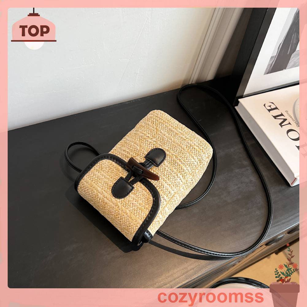 Túi Đeo Chéo Đan Lát Phong Cách Bohemian Thanh Lịch Dành Cho Nữ