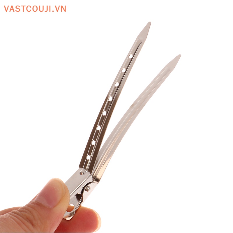 Set 10 Kẹp Tóc Tạo Kiểu DIY Bằng Kim Loại Chuyên Dụng Cho Salon