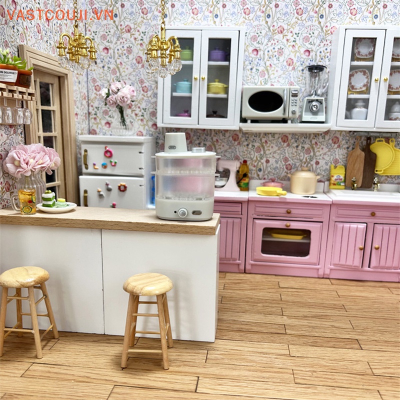 1 Mô Hình Máy Hấp Trang Trí Nhà Búp Bê Tỉ Lệ 1: 12