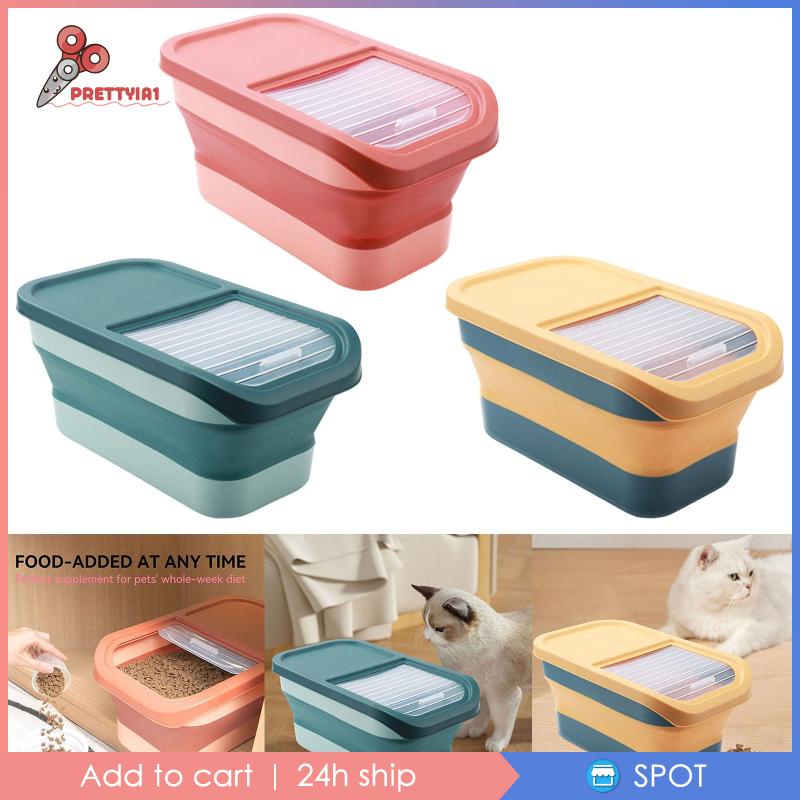 [Prettyia1] Hộp Đựng Thức Ăn Cho Thú Cưng 10kg