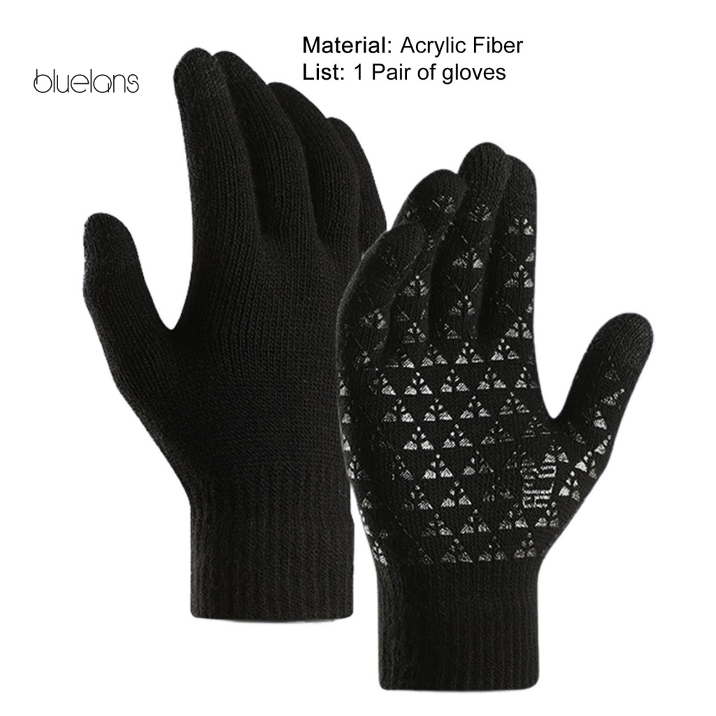 1 Đôi Găng Tay Dệt Kim Bảo Vệ Toàn Diện Màn Hình Cảm Ứng