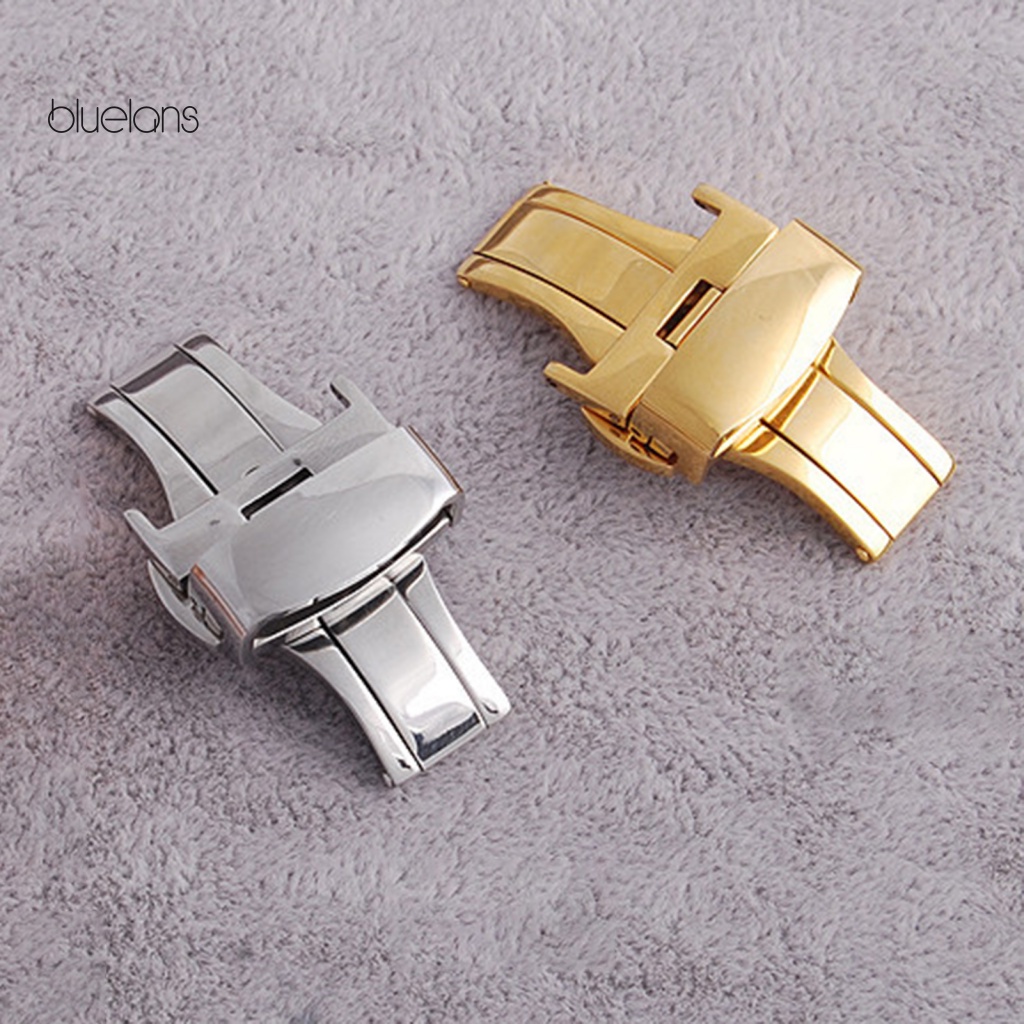 Khóa Dây Đeo Đồng Hồ Tự Động Bluelans 20mm Bằng Thép Không Gỉ Chống Ăn Mòn Chống Ăn Mòn Chống Ăn Mòn