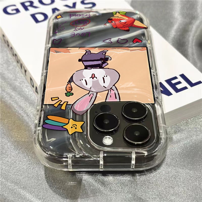 Ốp Điện Thoại Mềm Trong Suốt In Hình Judy Dễ Thương Cho iPhone14promax 1312 / 11 7 / 8plus xr / sins WFGG