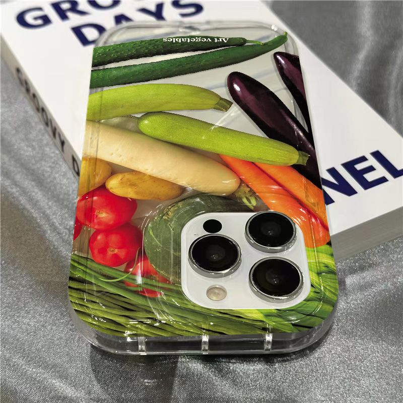 Ốp Điện Thoại Mềm Trong Suốt In Hình Rau Củ Quả Cho Iphone 14Promax 1312 / 11 7 / 8plus xr / sins 2PIA