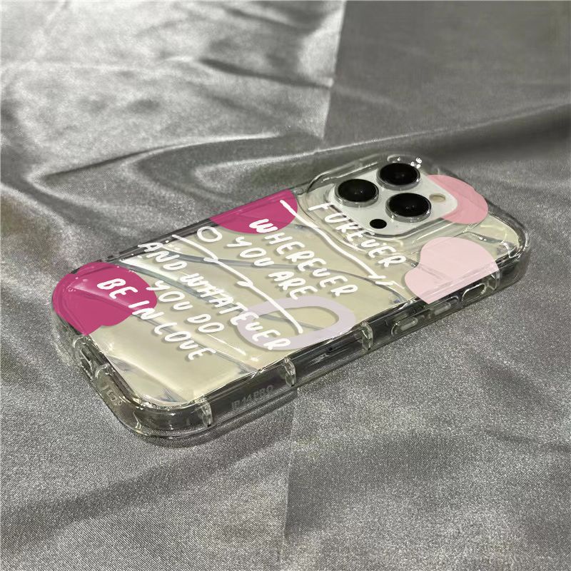 Ốp Điện Thoại Dẻo Trong Suốt Họa Tiết Khối Màu 7 Dễ Thương Cho iPhone14promax 8 1312 Xr 11 N9PX