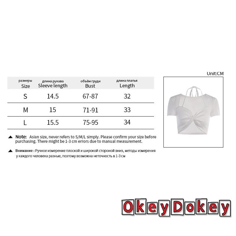 Áo Thun Ngắn Tay Ôm Dáng Màu Trơn Thiết Kế Thắt Nút Độc Đáo Thời Trang Mùa Hè Cho Nữ