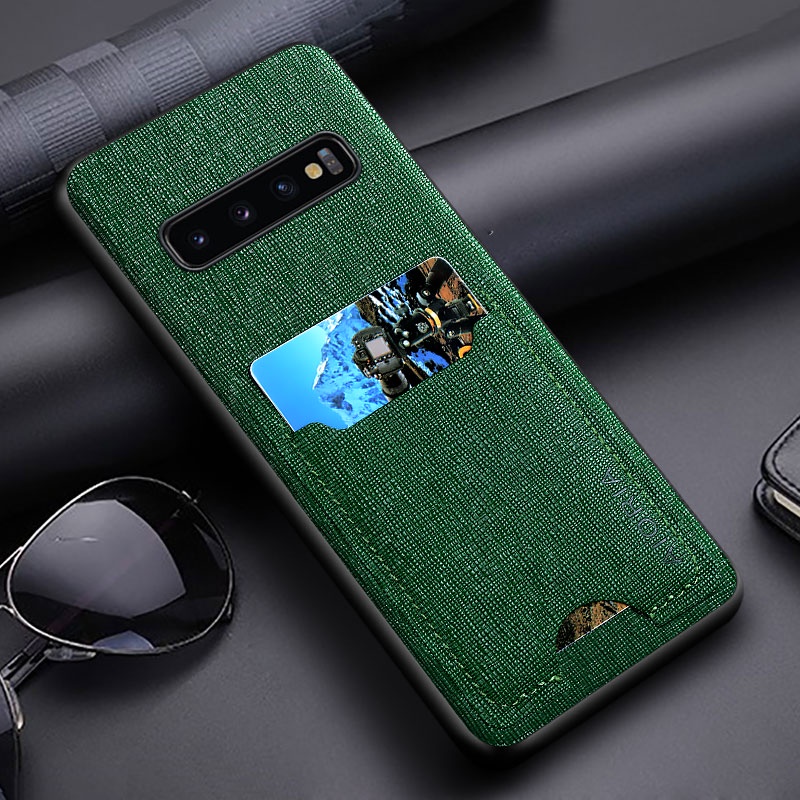 Bao Da Điện Thoại pu Tích Hợp Ngăn Đựng Thẻ Cho samsung galaxy s10 plus lite s10e 5g galaxy s10 plus Ốp