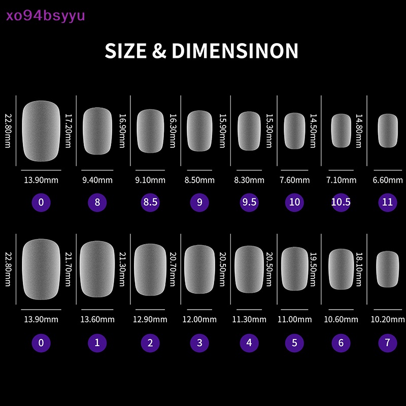 Set 420 Móng Tay Giả Ngắn Xo94Bsyu Chất Lượng Cao