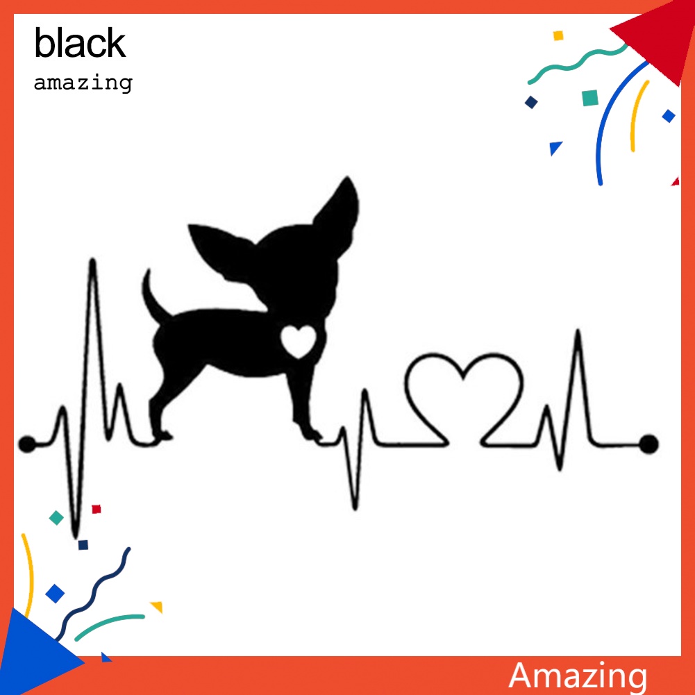 Miếng Dán Trang Trí Cửa Sổ Xe Hơi Họa Tiết Chú Chó Hoạt Hình Dễ Thương