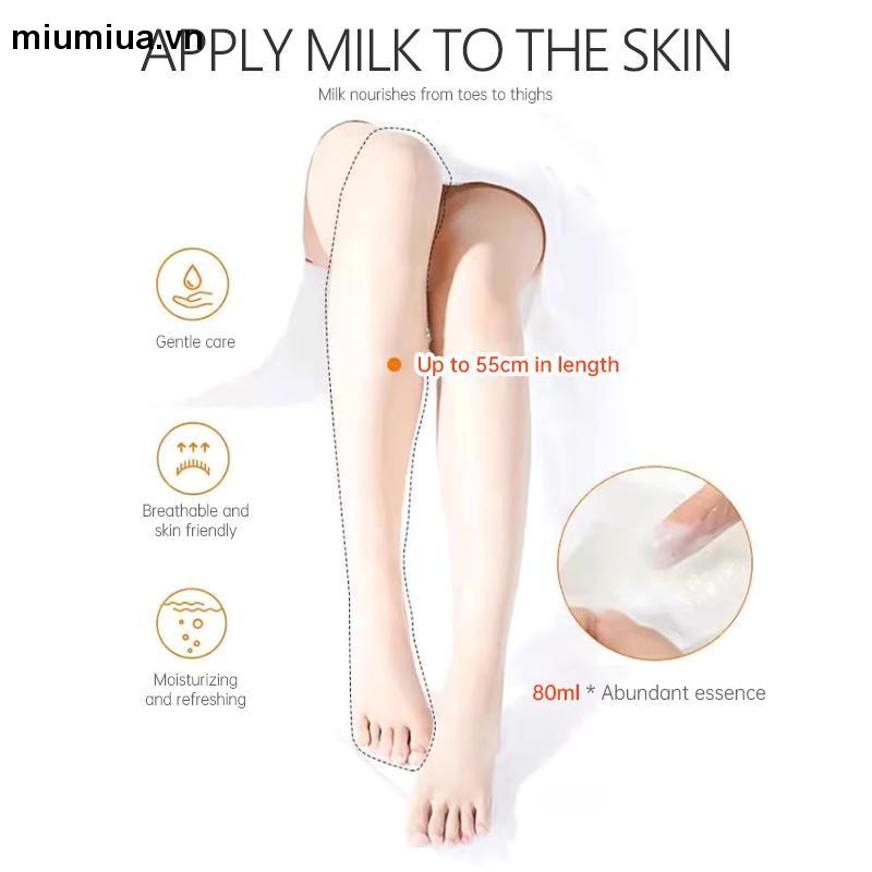 miumiua Mặt Nạ Ủ Chân 55CMSỮA TƯƠI Trắng Da Giảm Thâm Giảm Nhăn Mịn Màng