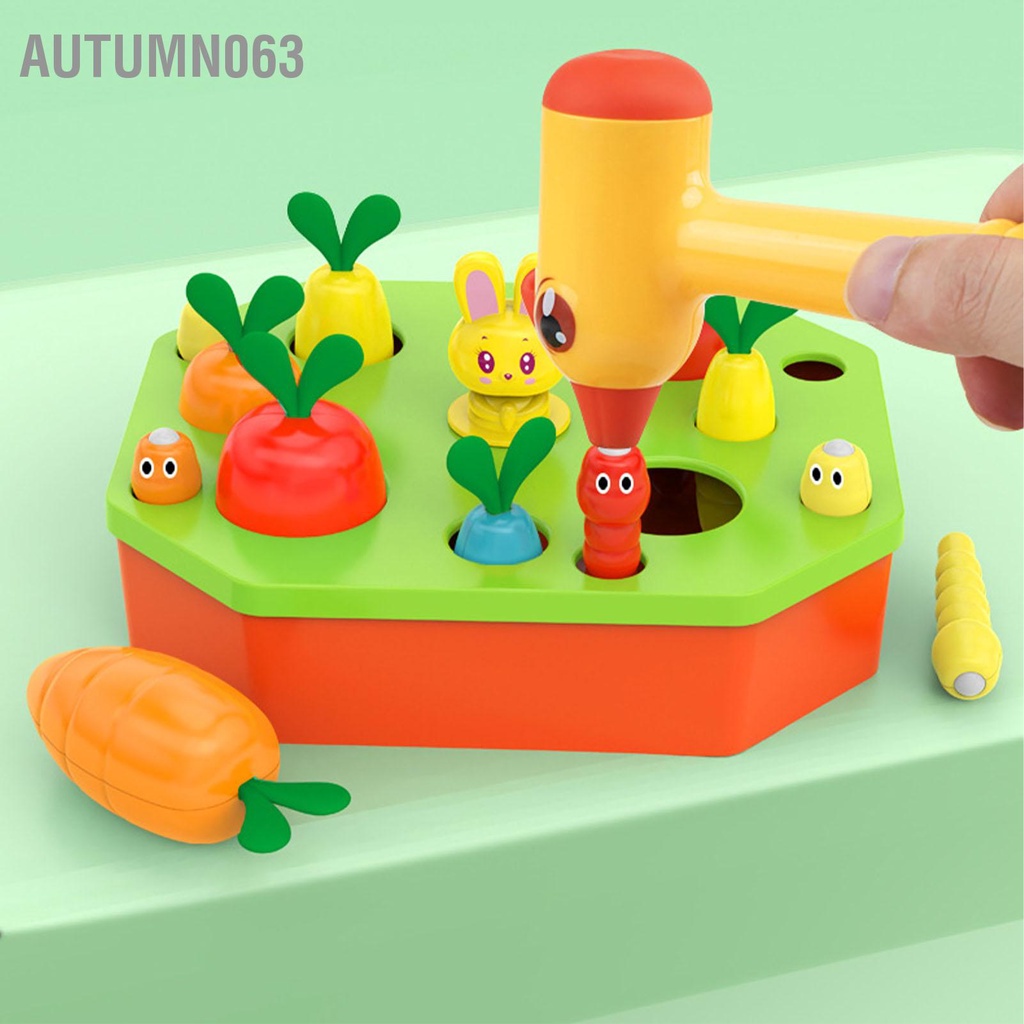 Autumn063 Đồ Chơi Thu Hoạch Cà Rốt Rau Trí Nhớ Trò Hình Dạng Phân Loại Màu Sắc Phát Triển Kỹ Năng Vận Động Tinh Cho Trẻ 4 5 6 Tuổi