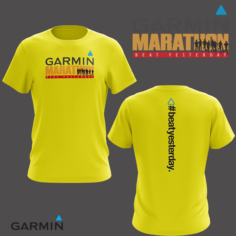 Áo Thun Chạy Bộ Ngoài Trời GARMIN MARATHON