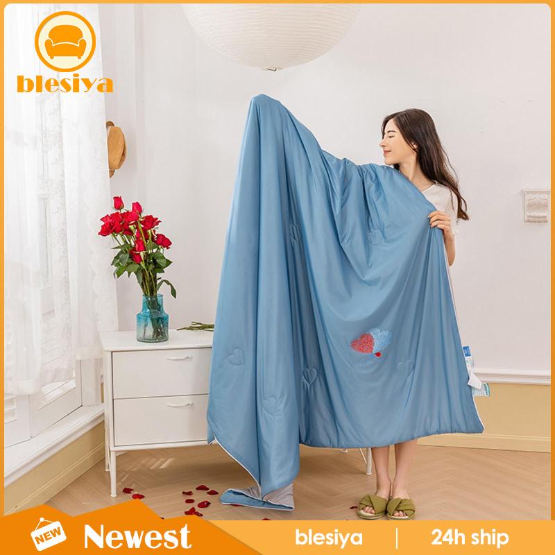 [Blesiya] Chăn Mùa Hè Ngoại Cỡ Trọng Lượng Nhẹ Cho Cặp Đôi / Sofa Du Lịch