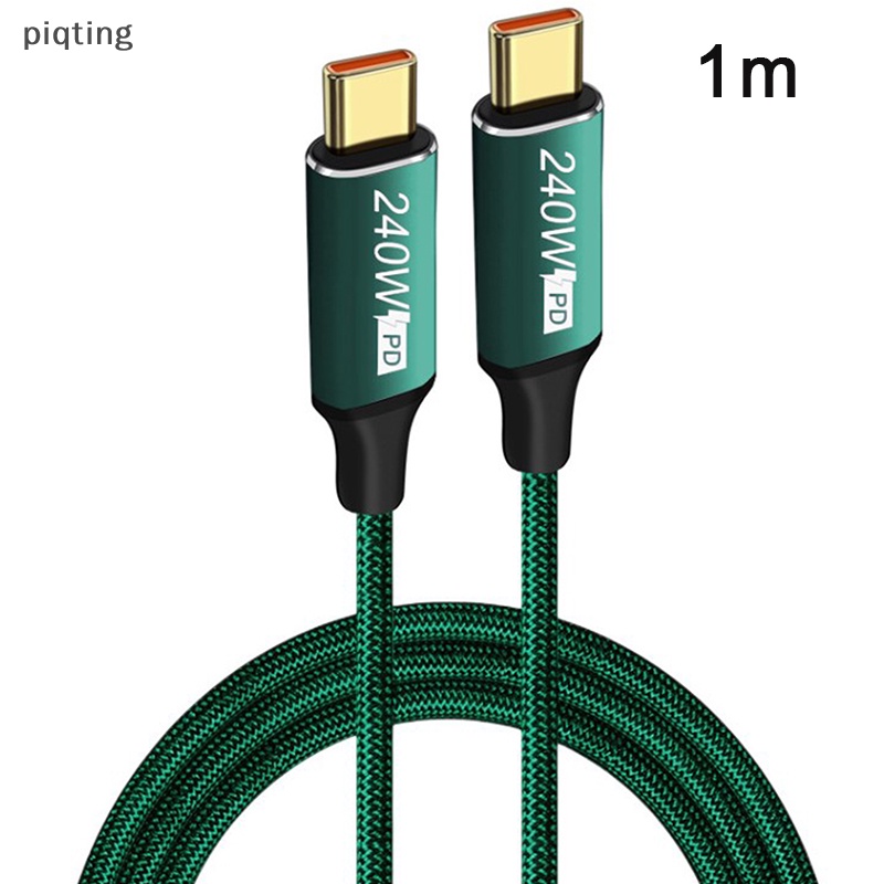 Cáp Sạc Nhanh Piqt PD240W QC3.0 USB Type C 48V5A 480Mbps Cho Điện Thoại / Máy Tính