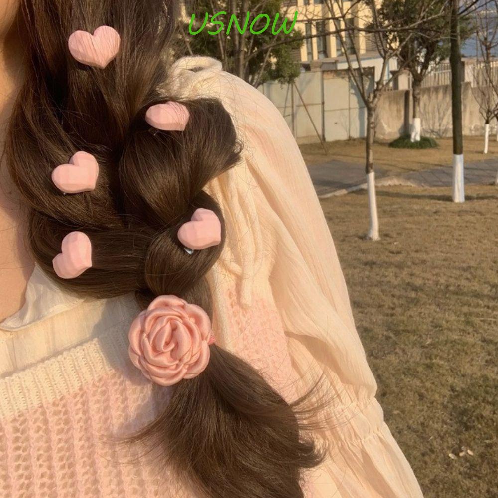 USNOW Kẹp Tóc Nữ Thiết Kế Đơn Giản Ngọt Ngào