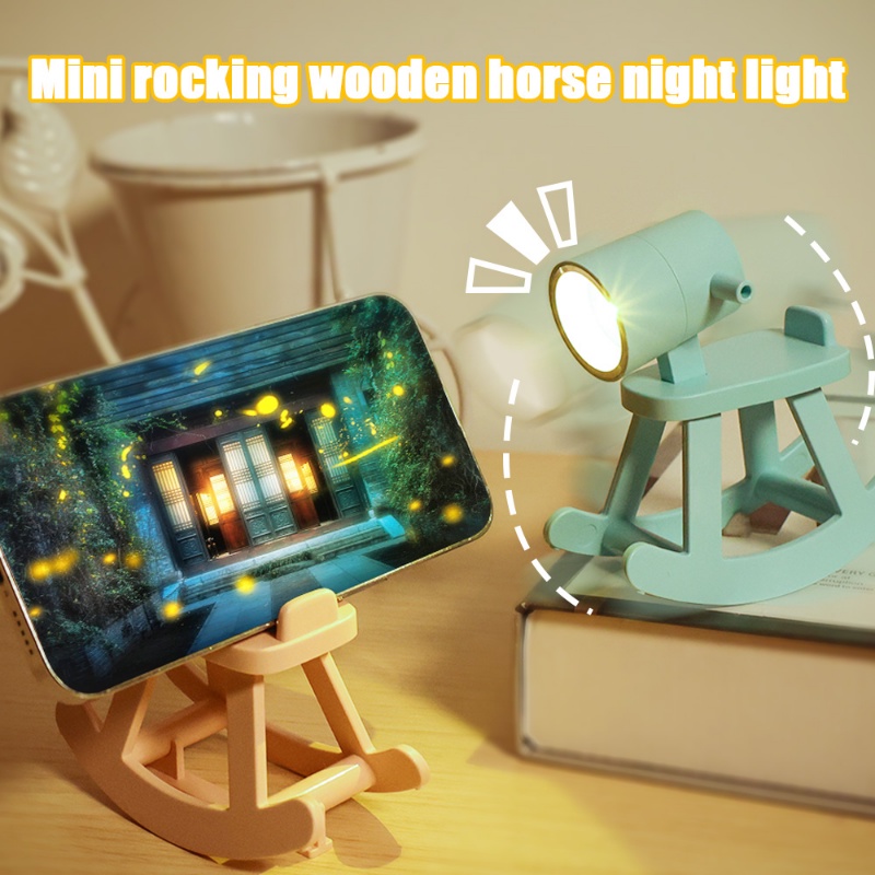 Đèn LED Hình Ngựa Hoạt Hình Chạy Pin Dùng Trang Trí Phòng Khách / Phòng Ngủ