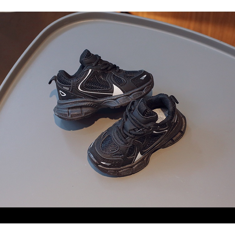 Giày Thể Thao Phối Lưới Thoáng Khí Thời Trang Mùa Hè Hàn Quốc 2023 Mới Cho Bé