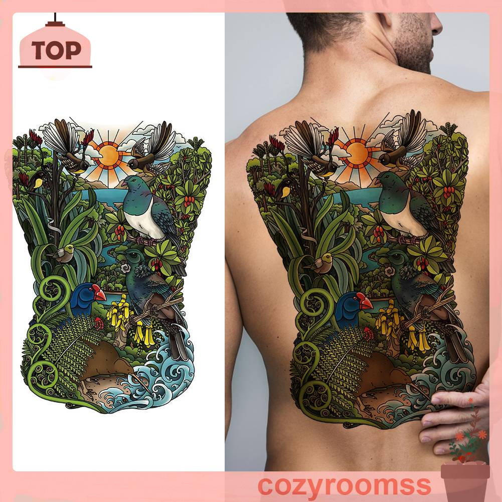 Hình Xăm Dán Tạm Thời Chống Thấm Nước Họa Tiết Động Vật Độc Đáo