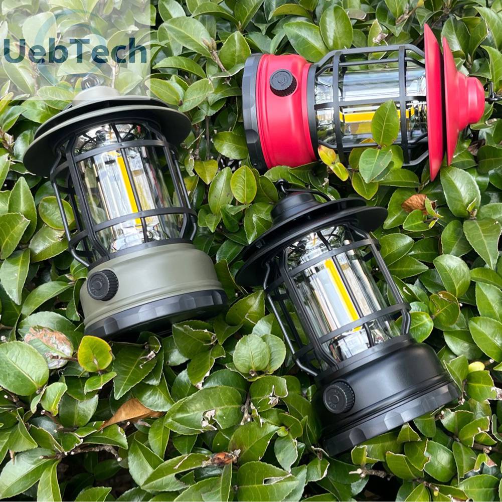 Đèn LED Sạc USB Chống Nước Có Móc Treo Phong Cách Vintage