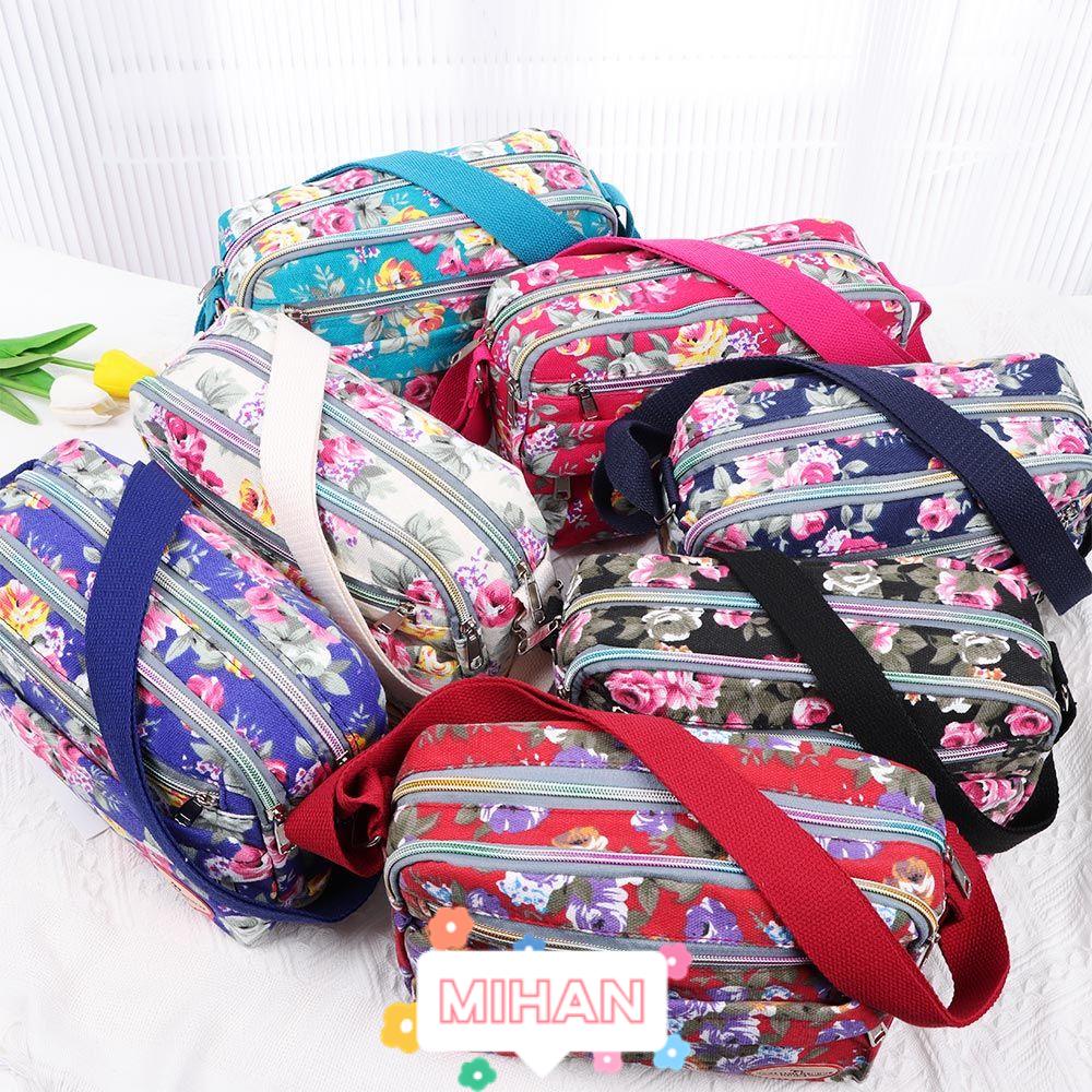 MIHAN1 Túi Đeo Chéo Vải Bố Dung Tích Lớn