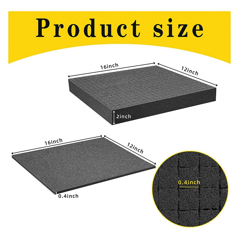 Set 4 Tấm Xốp Hình Vuông Lót Khay Đựng Bảng Chơi Game