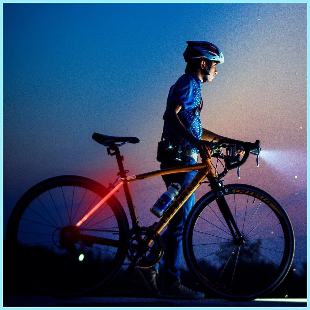 Đèn Cảnh Báo Chống Bụi Chống Nước Trang Trí Bánh Xe Đạp