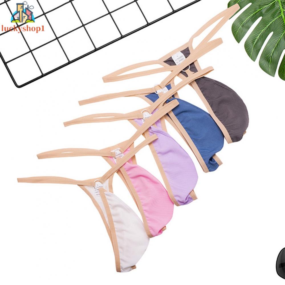 Quần Lót Lưng Thấp Mềm Mại Co Giãn Màu Sắc Đơn Giản