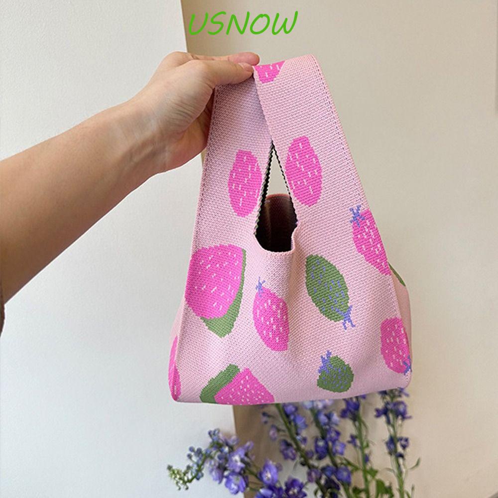 USNOW Túi Đựng Mỹ Phẩm Son Môi Cầm Tay Màu Sắc Ngọt Ngào Phong Cách Hàn Quốc Cho Mẹ Bỉm Sữa