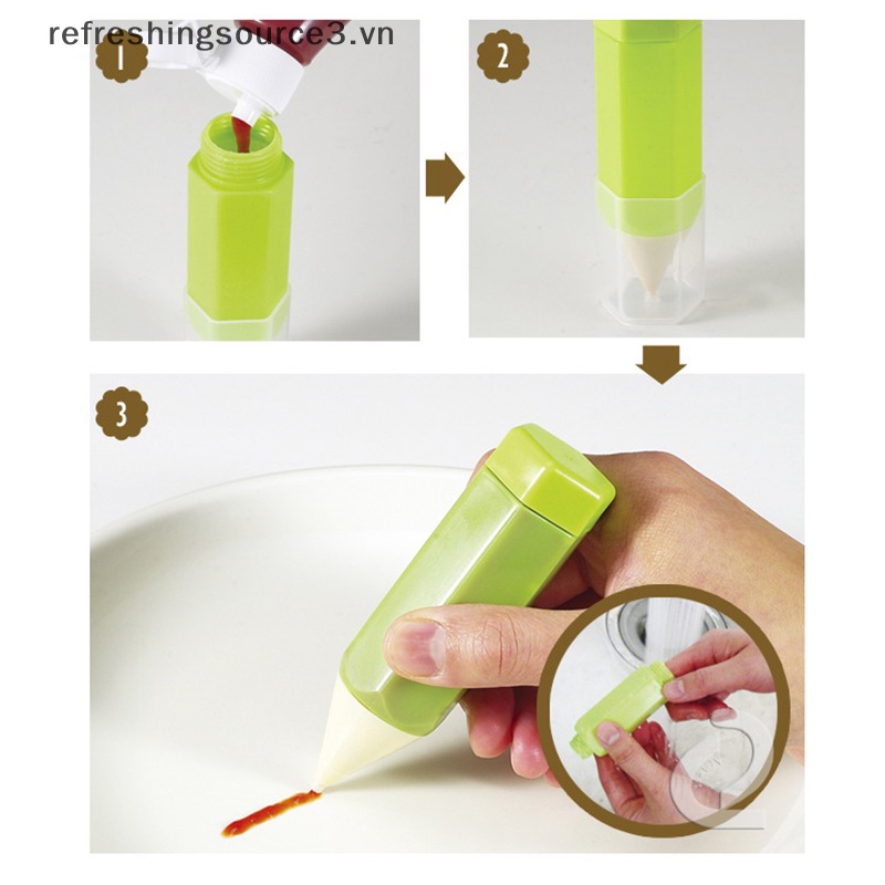 Set 3 Bút Trang Trí Bánh Kem / Bánh Quy / Nước Sốt Độc Đáo Tiện Dụng Cho Nhà Bếp 3.vn