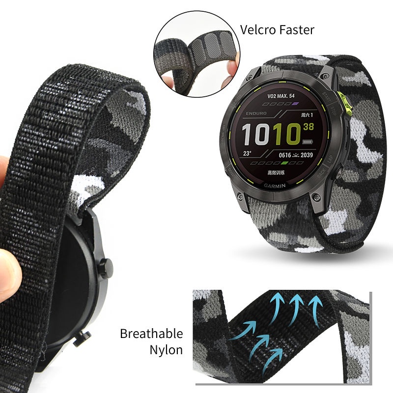 Dây Đeo Nylon 22mm Cho Đồng Hồ Thông Minh Garmin Instinct 2 / 2 Camo / 2 dezl / 2