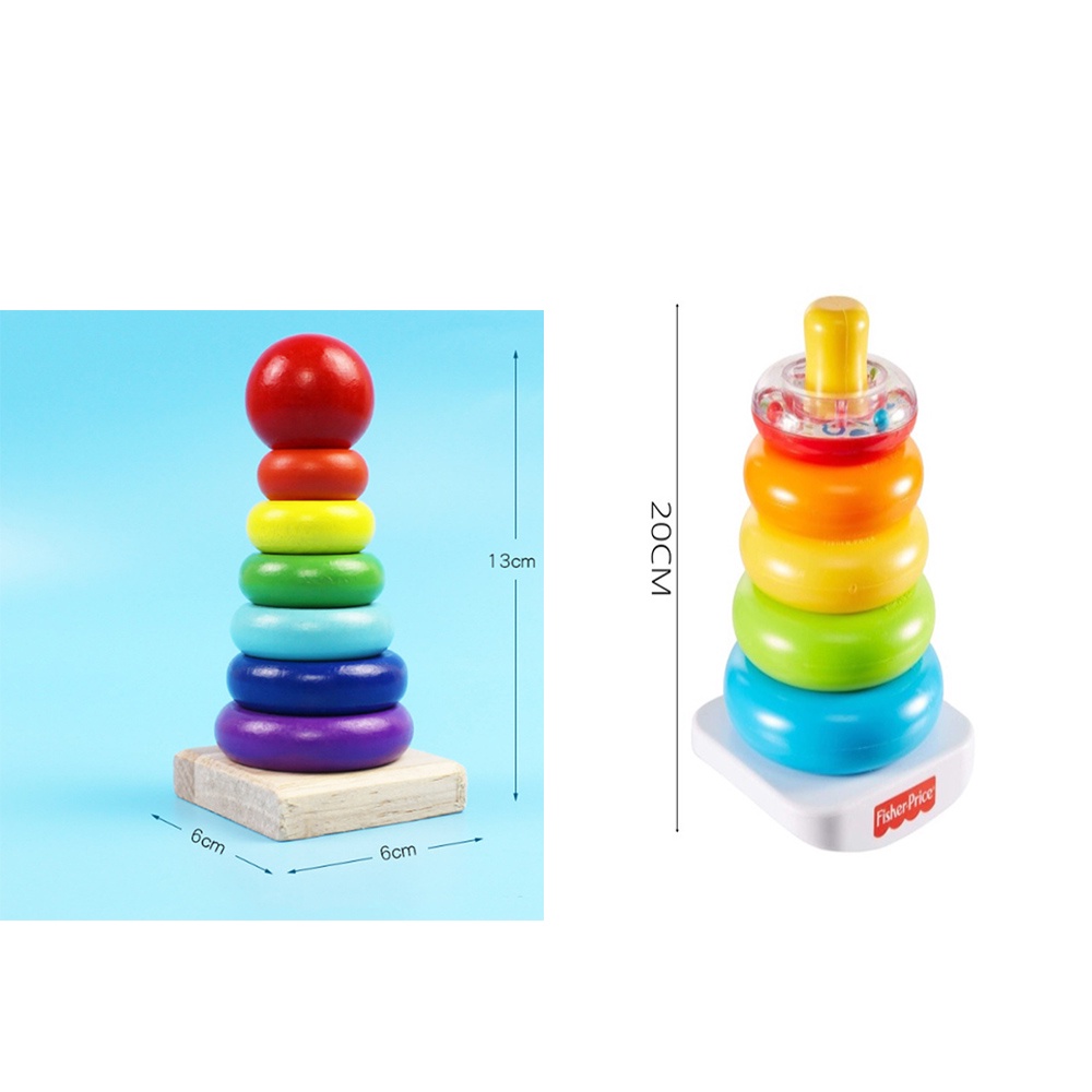 Đồ Chơi Tháp Gỗ Montessori Cho Bé