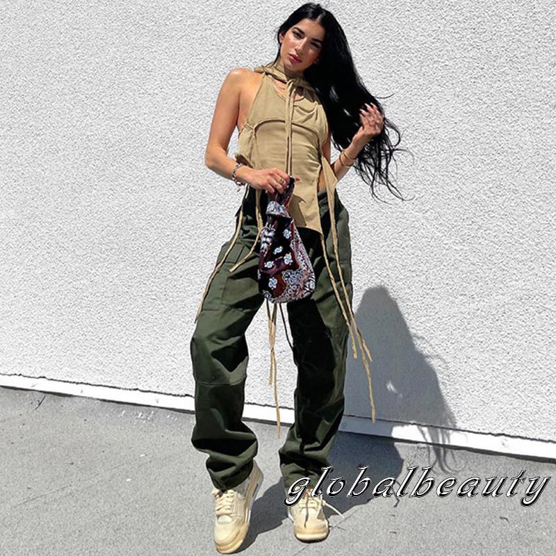 Áo Sát Nách Cổ Yếm Giả Hai Lớp Màu Sắc Trơn Thời Trang Mùa Hè Cho Nữ