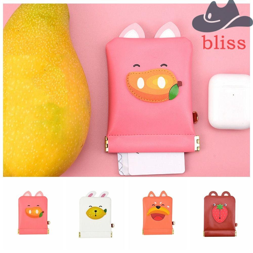 Túi Đựng Mỹ Phẩm Tự Đóng Hình Vuông Họa Tiết Hoạt Hình Động Vật Dễ Thương