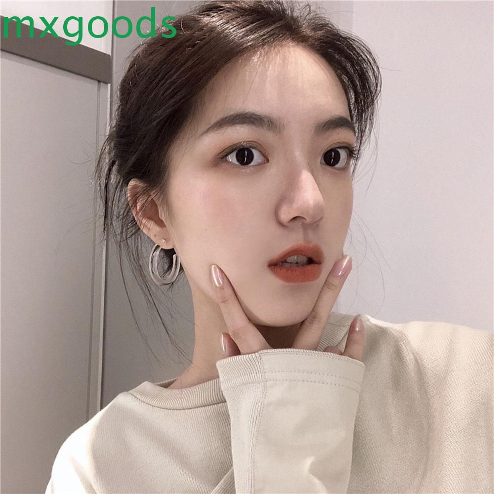 MXGOODS Bông Tai Dạng Xỏ Bằng Acrylic Trong Suốt Phong Cách Pháp Cho Nữ