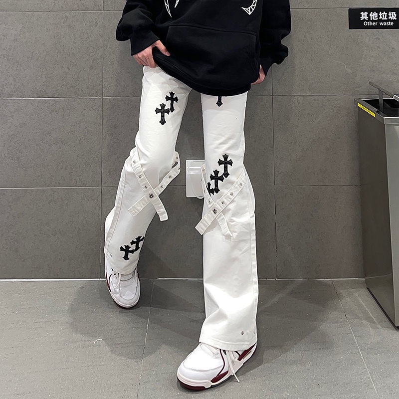 You You Quần jeans Nữ Lưng Cao Ống Rộng Thiết Kế Mới Năng Động Thời Trang