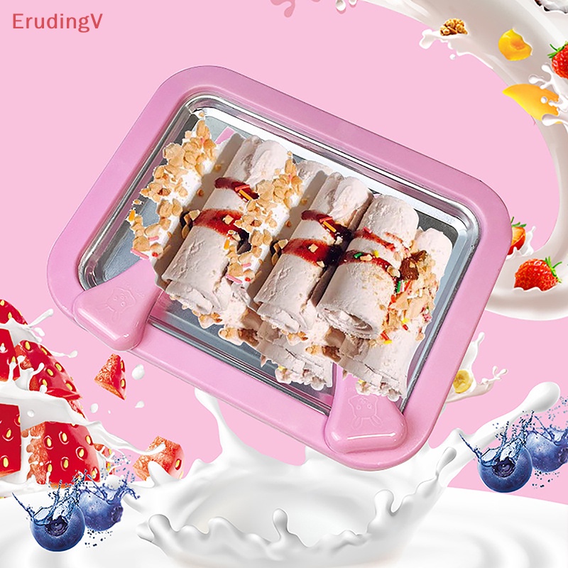 Khuôn Làm Kem / Thức Ăn 2 Ngăn Có Thể Cuộn Lại Siêu Bền Tiện Dụng