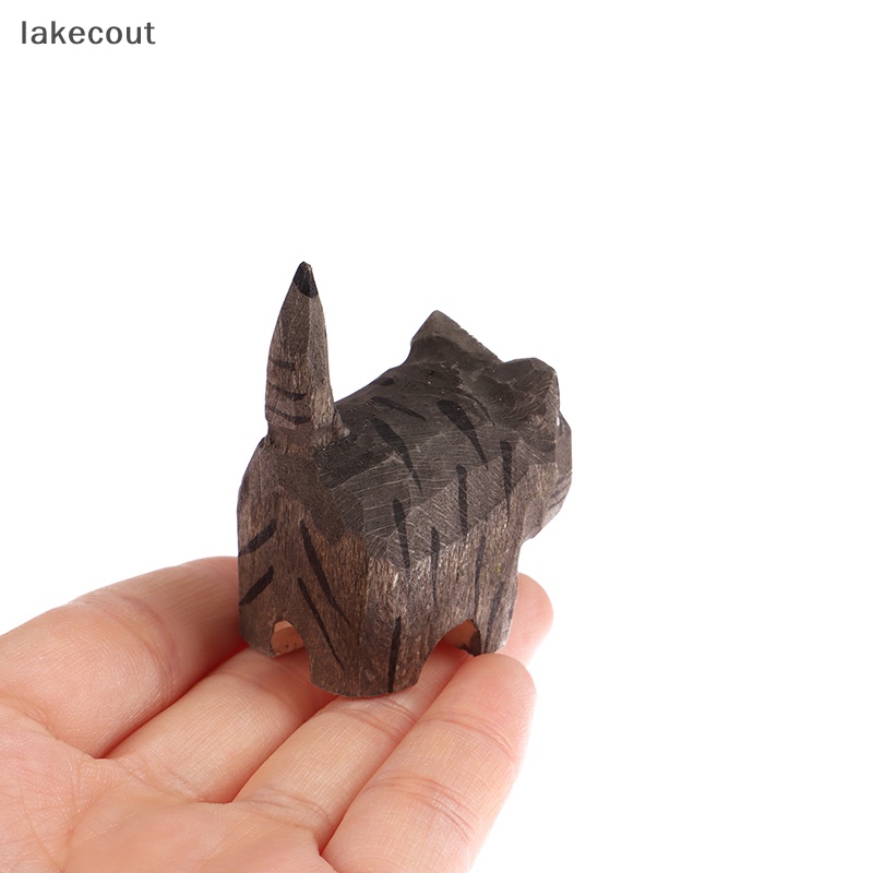 Tượng Mèo Hoạt Hình Nhỏ Bằng Gỗ Thủ Công Sáng Tạo Để Bàn Trang Trí