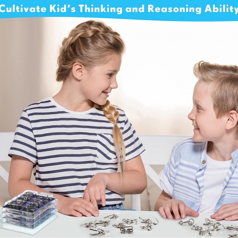 Bộ 8 Món Đồ Chơi Gỡ Rối IQ Bằng Kim Loại Phong Cách Trung Hoa Độc Đáo