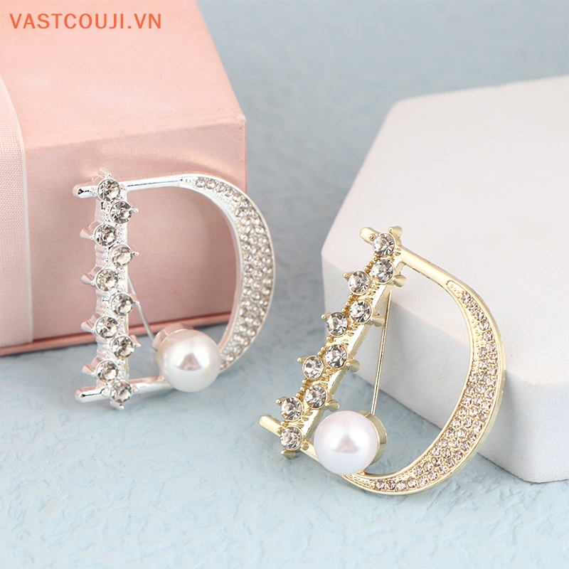 Trâm Cài Áo Hình Chữ D Nhỏ Nhắn Thời Trang Cho Nữ