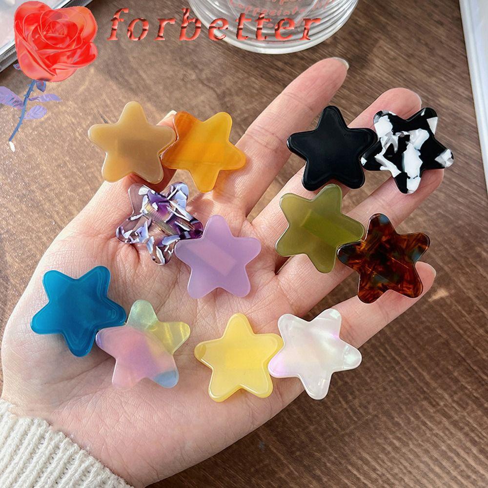 FORBETTER Kẹp Tóc Hình Ngôi Sao Phong Cách Hàn Quốc Ngọt Ngào Cho Nữ