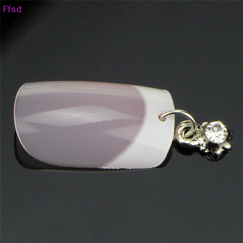 Bộ 13 Mặt Dây Chuyền Mạ Bạc Đính Đá Trang Trí Móng Tay