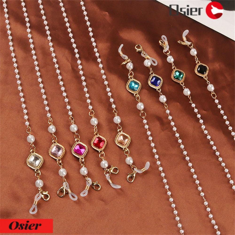 OSIER1 Dây Đeo Mắt Kính Đính Đá Quý Thời Trang