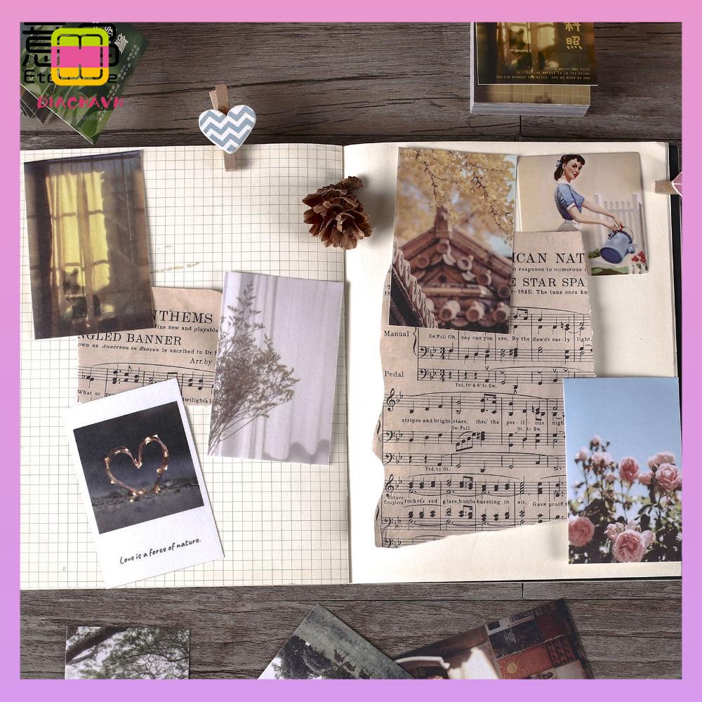 DIACHAVN Bộ 50 Miếng Dán Trang Trí Album DIY Xinh Xắn