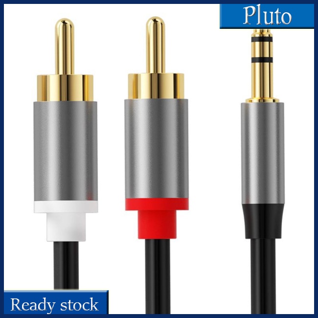 Cáp Chuyển Đổi Rca Kép 3.5mm Sang 2 Cổng Rca Cho Loa Máy Tính / Điện Thoại Di Động