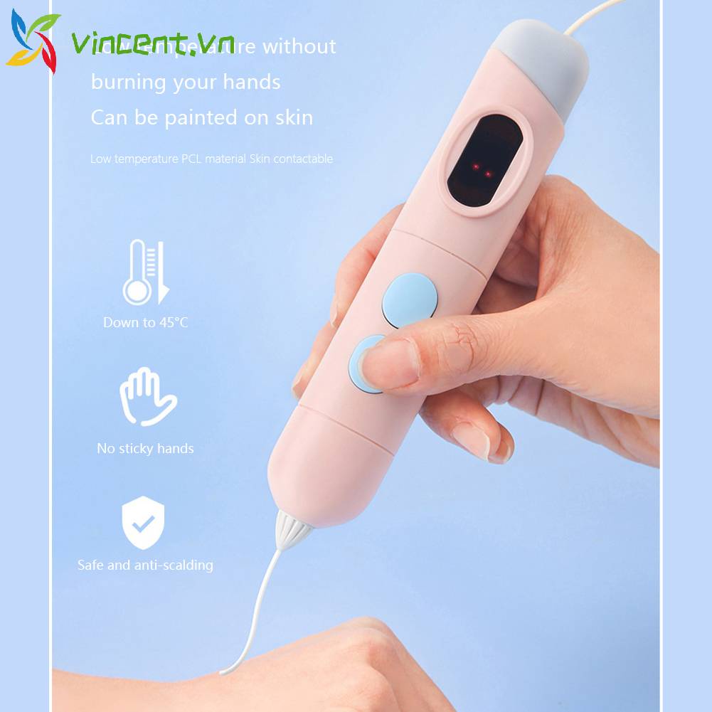 Bút Vẽ 3D Nhiệt Độ Thấp Dùng Làm Quà Tặng Sinh Nhật Cho Bé